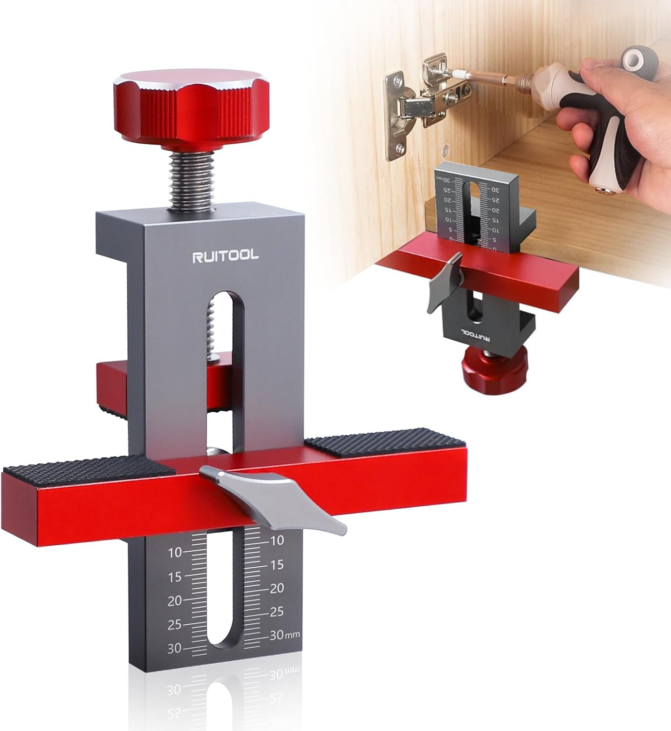 Cabinet Door Mounting Jig, Installation Positioner for Frameless Cabinets Only,
