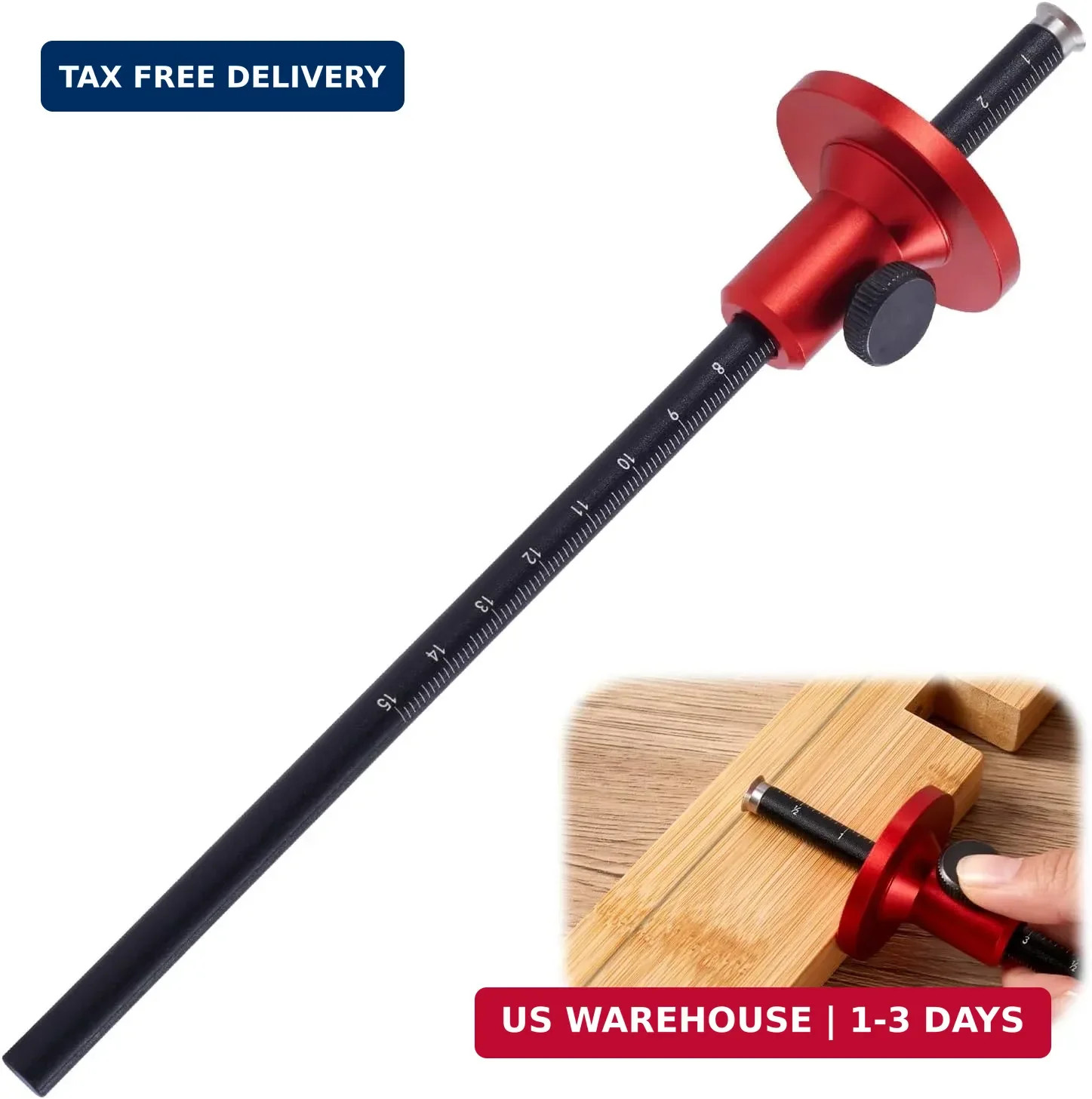 Wheel Marking Gauge with Micro-Adjustment – Precision Dovetail Marker for Woodwo