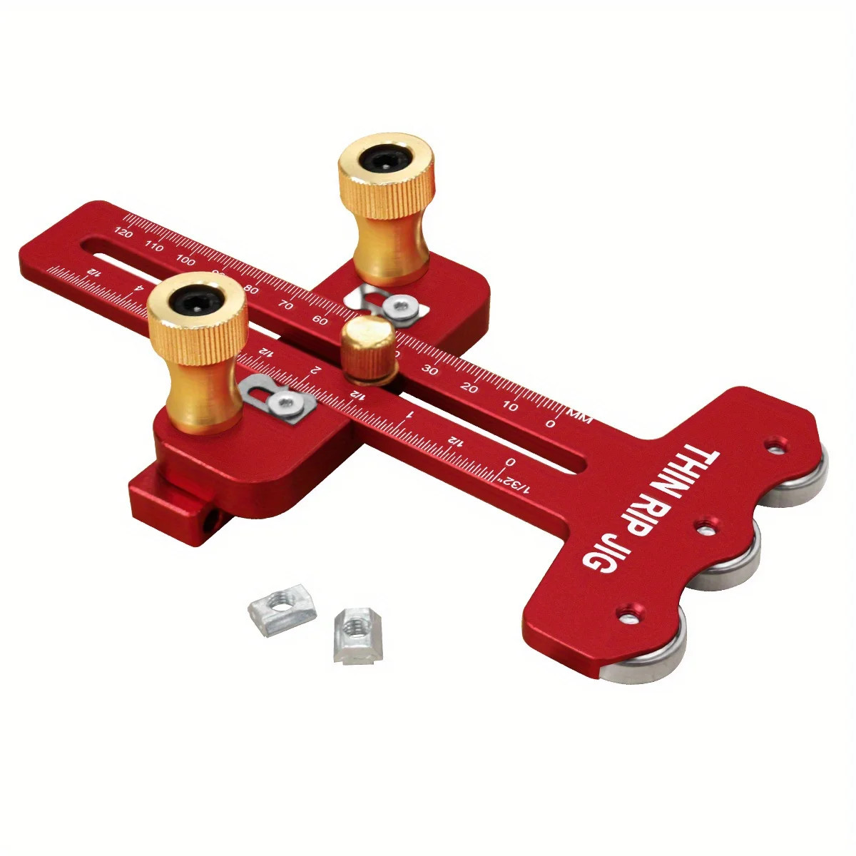 Thin Rip Table Saw Jig 3 Pulley T Slot 19 30 Guide Narrow Strip Cutting Tool Pro