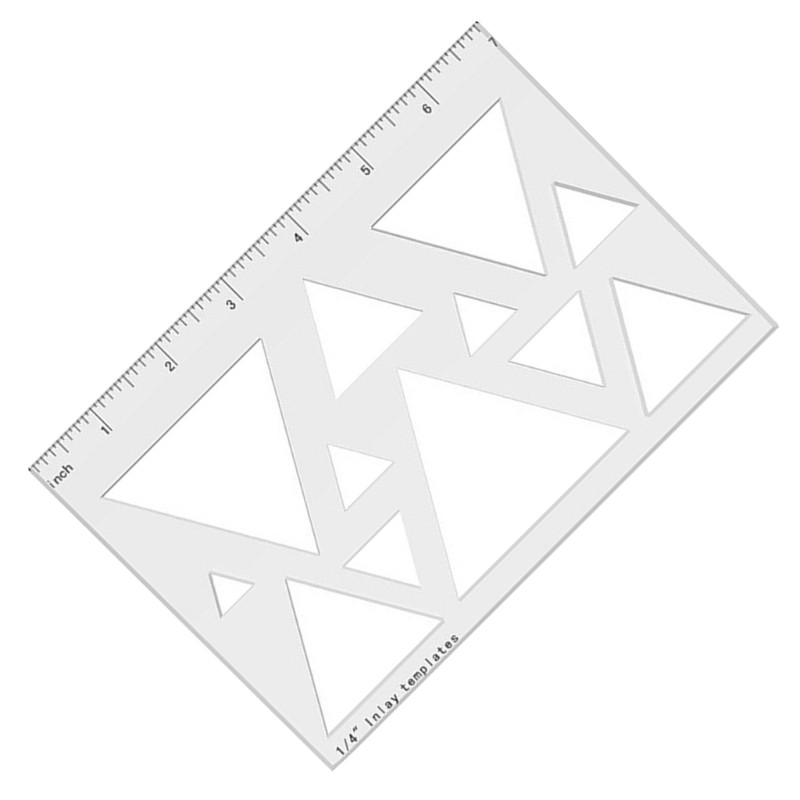 Inlay Template Triangle or Heart Router Stencil for Professional Woodworkers
