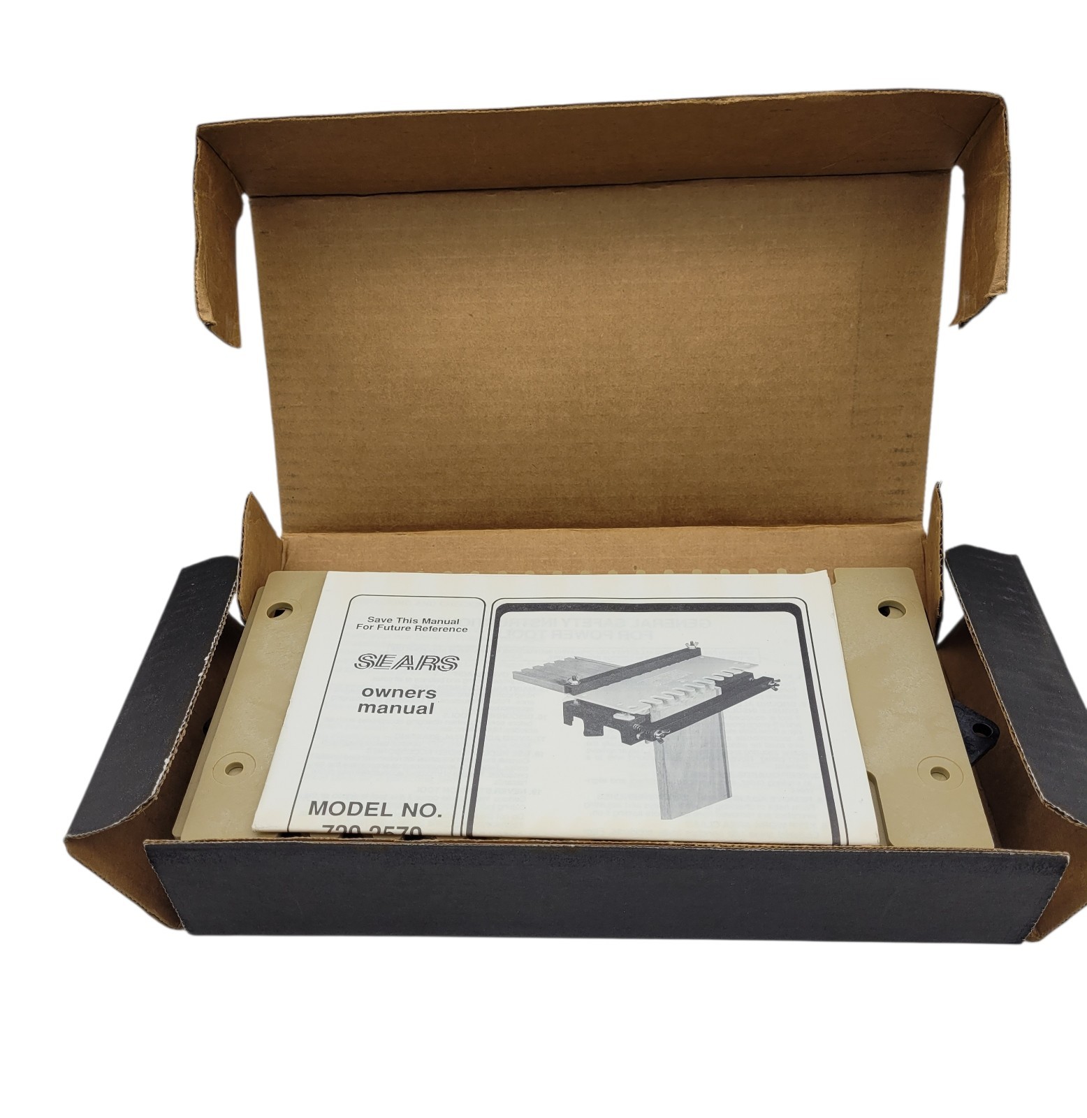 NIB Vintage Sears Craftsman 8″ Depth Dovetail Fixture 9-25770 W/1/2″ Router Bit