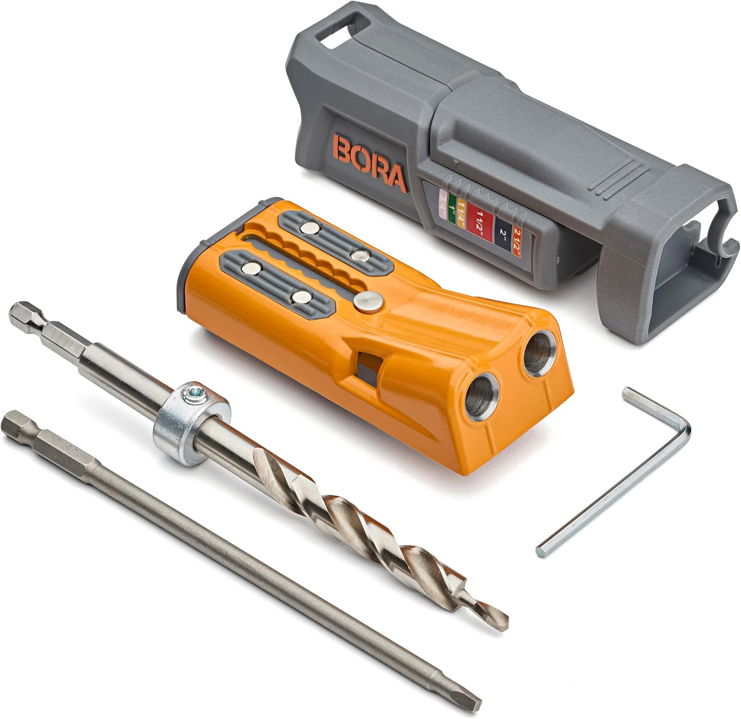 Pro Compact Pocket Hole Jig, Auto Adjusting Drill Guide, Durable Pocket Hole Jig
