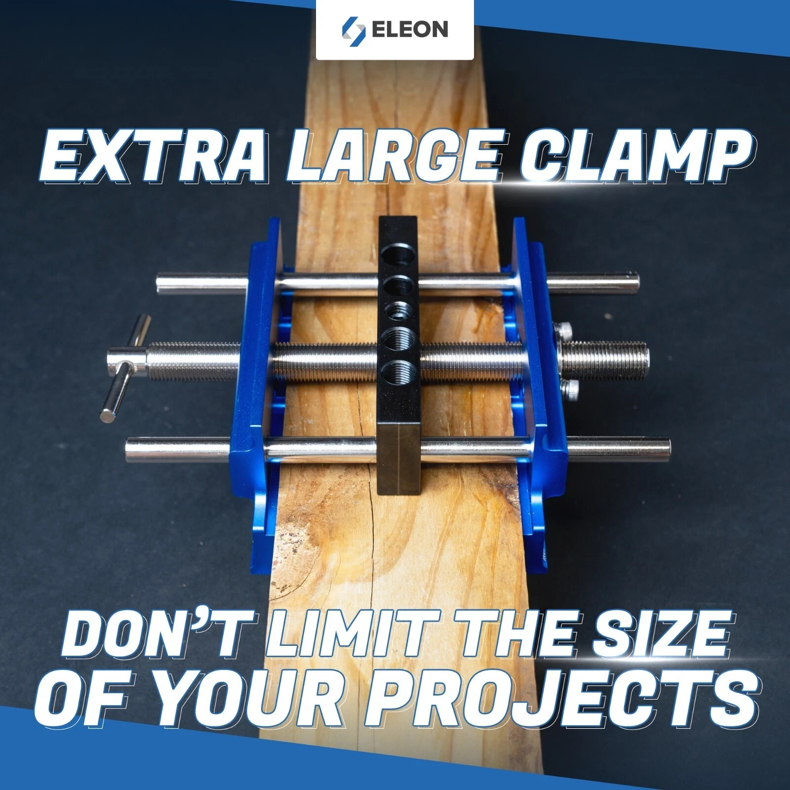 Eleon Self Centering Dowel Jig with Elongated Jaws & Extra Wide Clamp up to 6.7″