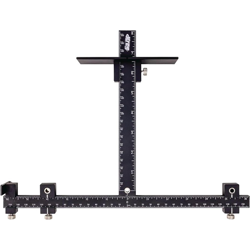 Adjustable Cabinet Hardware Jig Heavy-Duty Aluminum Laser-Etched Template Tool