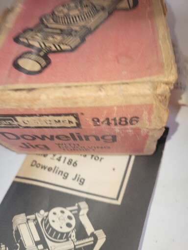 Craftsman 9-4186 Doweling Jig with Box – Revolving Turret – 6 Sizes – 3/16”-1/2”