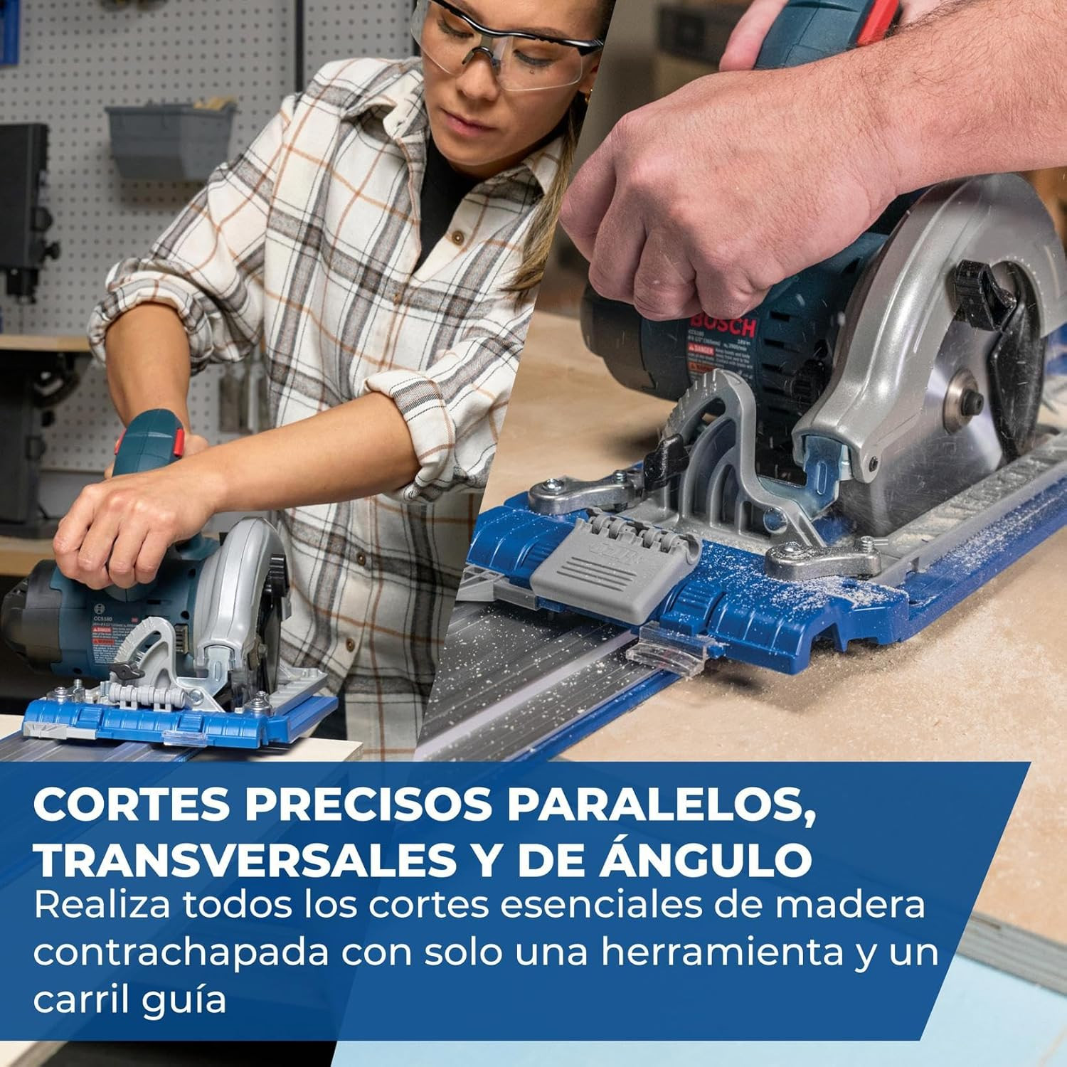 Kreg KMA3700 Accu-Cut XL – Universal Track Saw Guide System – Cuts up to 100″ Lo