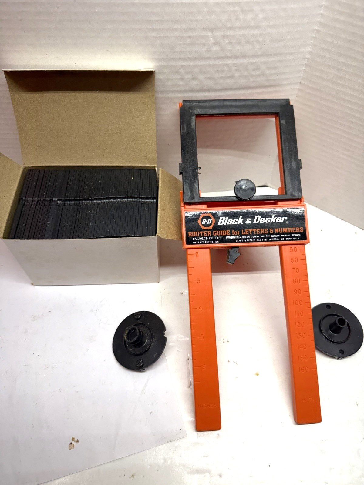 Black & Decker 76-233 Router Jig Guide for Letters & Numbers w/ 57 Templates