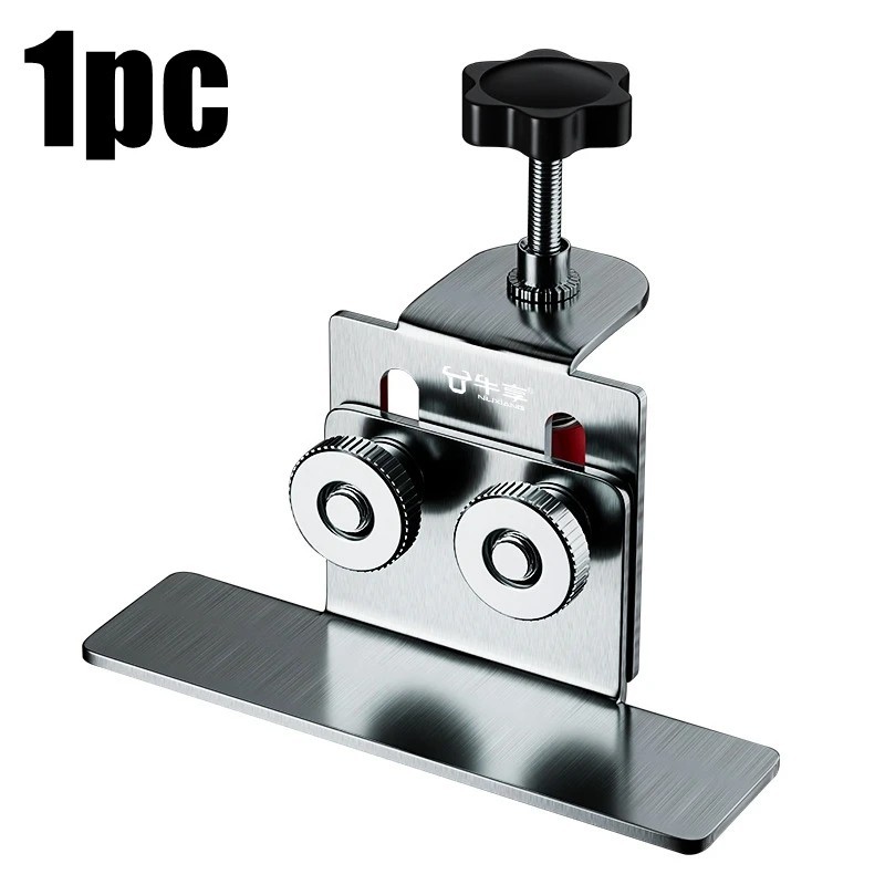 1pc Stainless Steel Cabinet Door Installation Tool Portable Mounting Jig – NEW