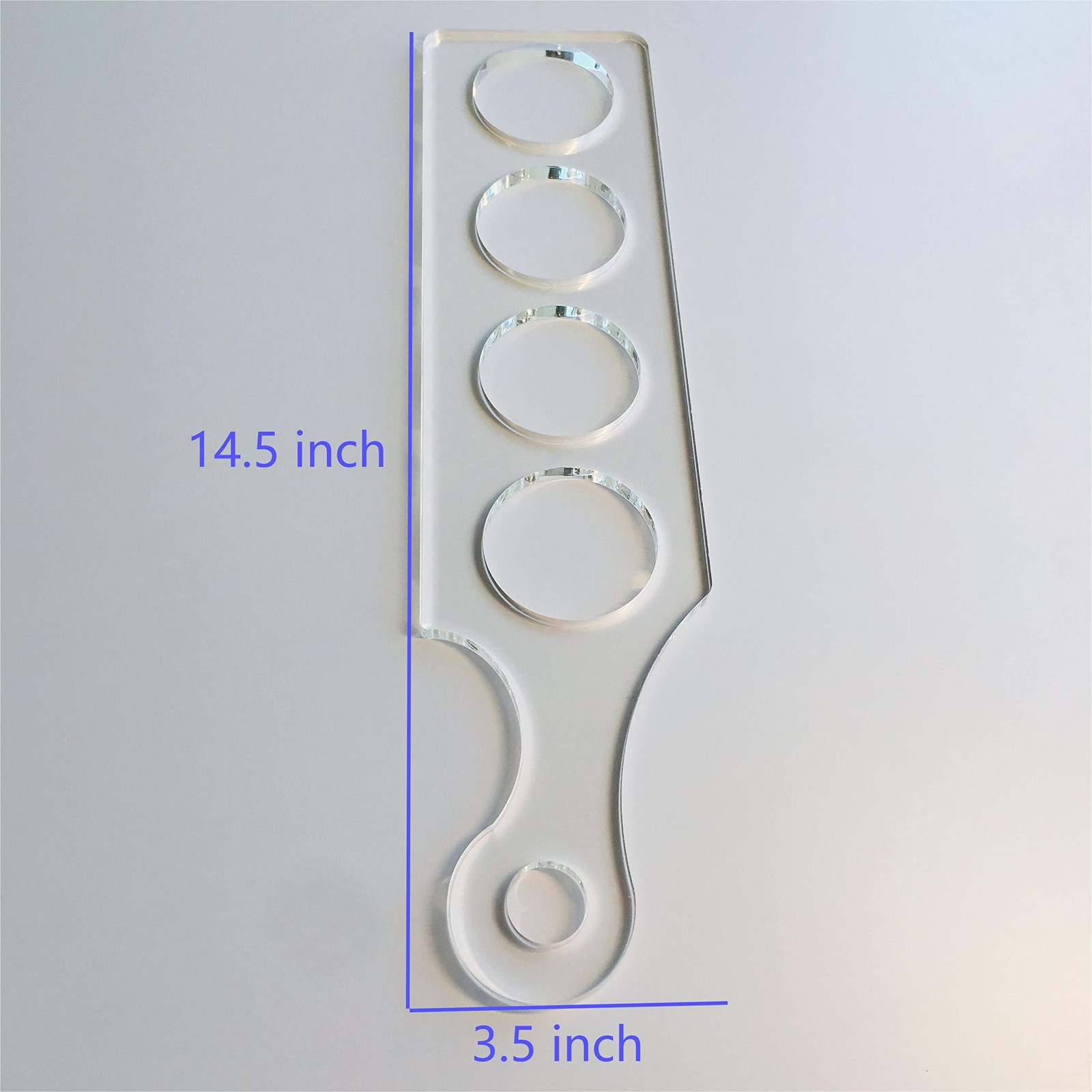 Beer Flight Paddle Template Clear Acrylic Woodworking Router Template Modern