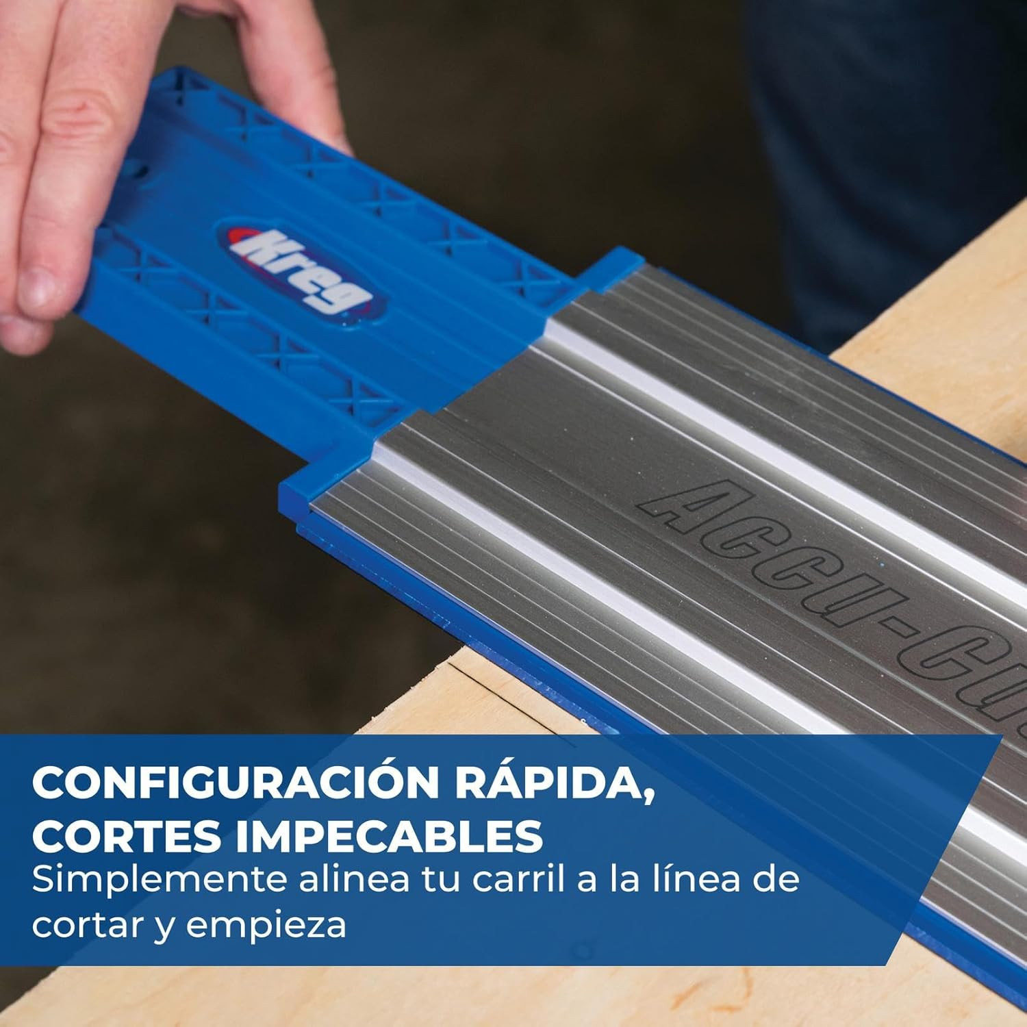 Kreg KMA3700 Accu-Cut XL – Universal Track Saw Guide System – Cuts up to 100″ Lo