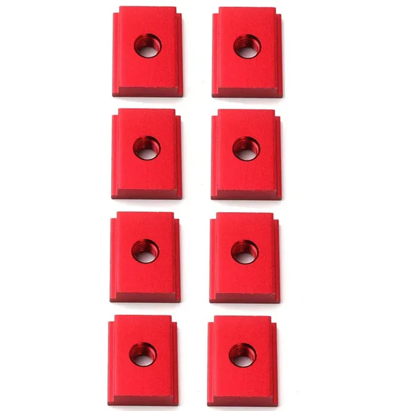 8pcs T Slot Nut Bolts M6 M8 Aluminum Alloy T-Track Slider 30 45 Type Woodworking