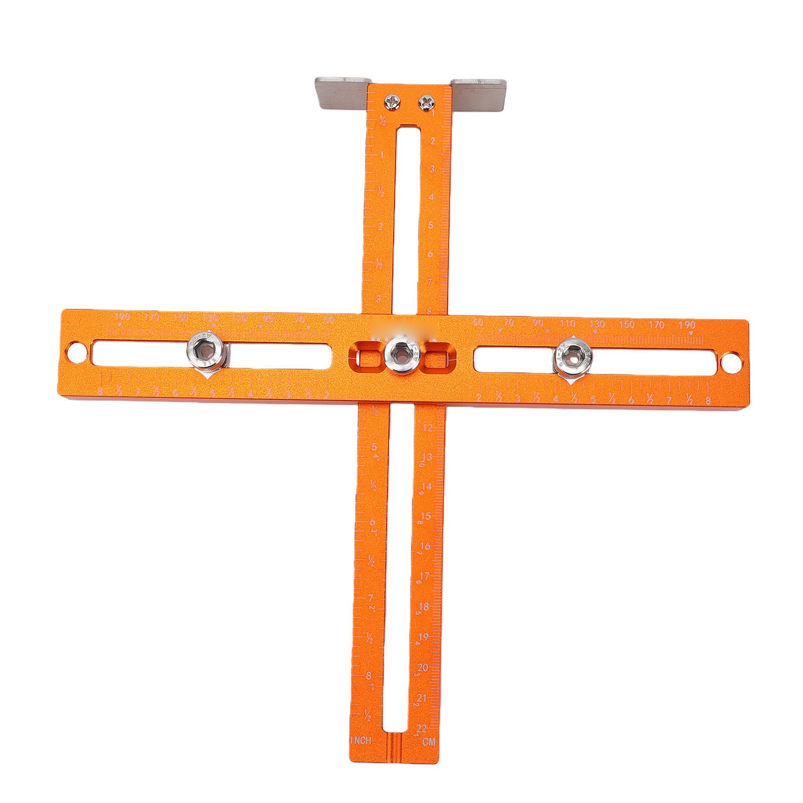 1-Cabinet Handle Drill Guide Metric Jig Woodworking Hole Punch Locator
