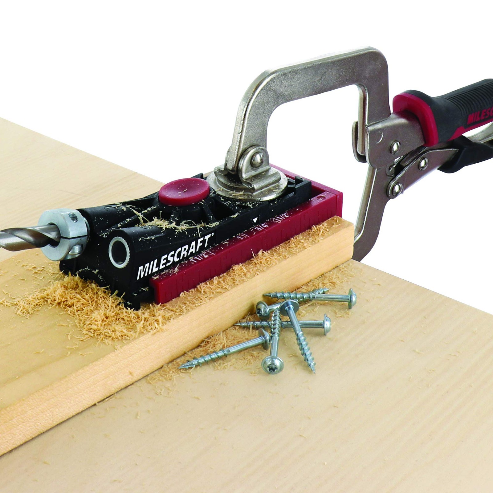 1325 Pocket Jig 200 – Complete Double/Twin Pocket Hole Jig Kit System. Easy t…