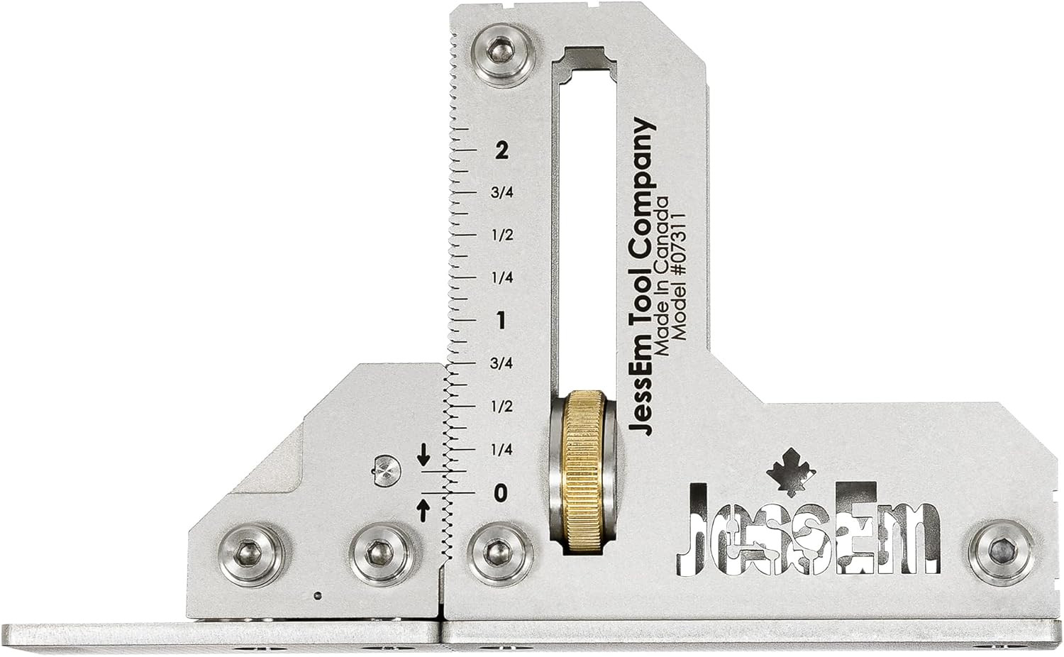 Jessem 07311 14 Guage Stainless Steel Tool Setting Gauge – Imperial – Small