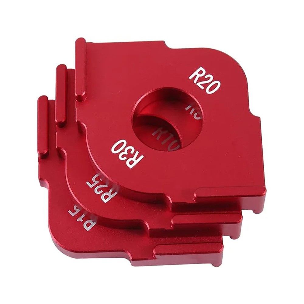 Professional Woodworking Radius & Chamfer Gauge , Aluminum Alloy Router Template