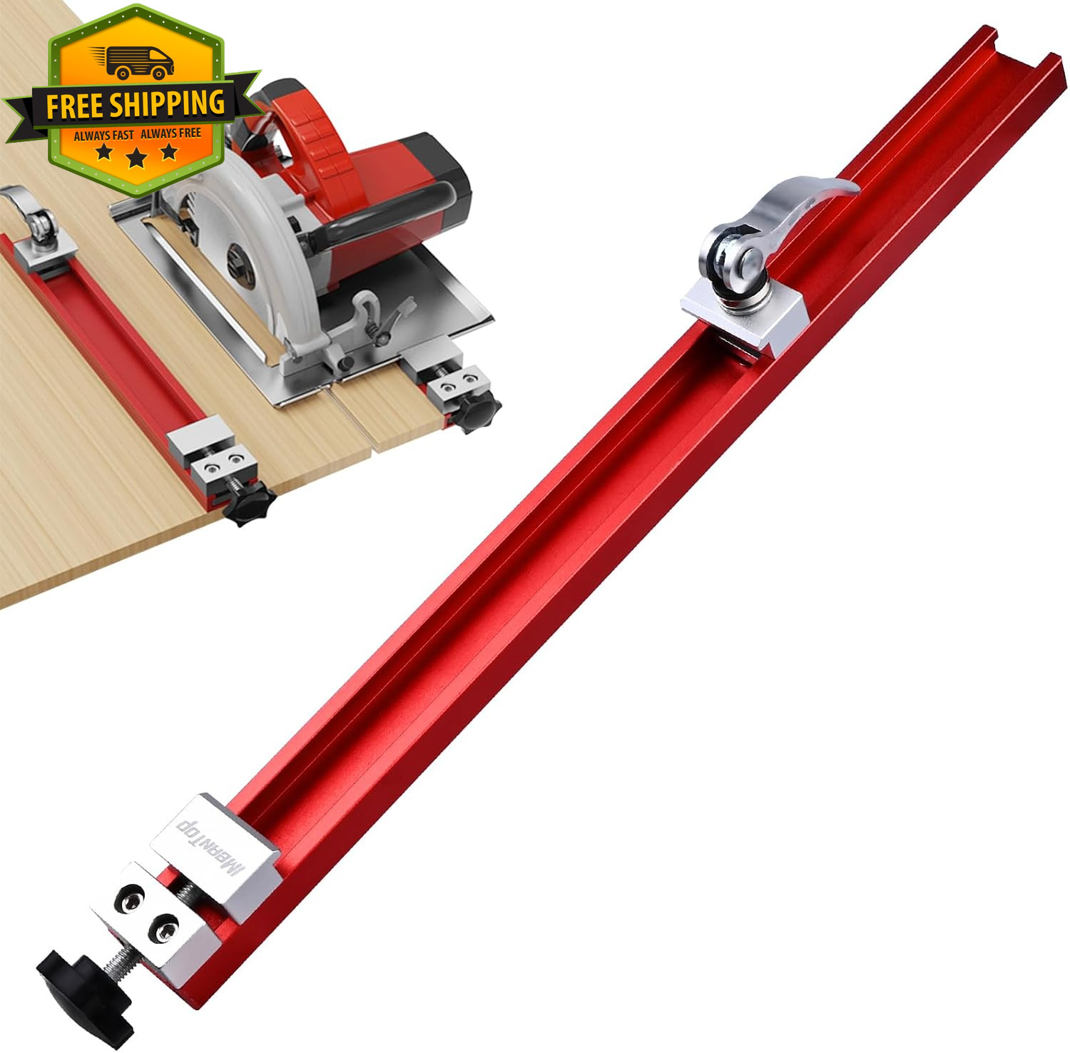 Circular Saw Guide Rail Adjustable Aluminum Cutting Guide Woodworking