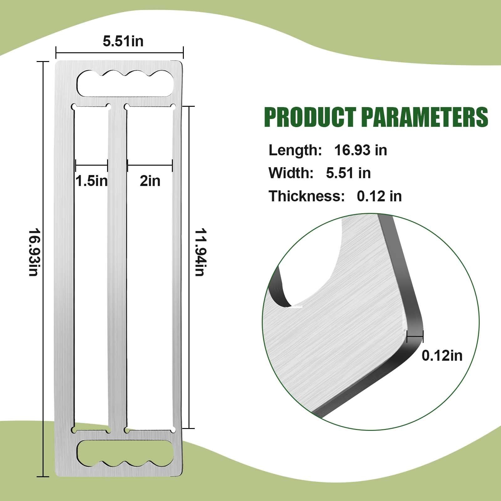 Timber Frame Tenon Gauge Tool with Handle, Durable Stainless Steel Mortise an…