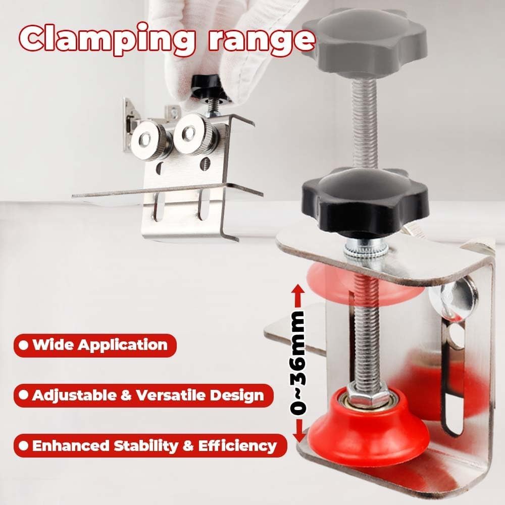 1pc Stainless Steel Cabinet Door Installation Tool Portable Mounting Jig – NEW**