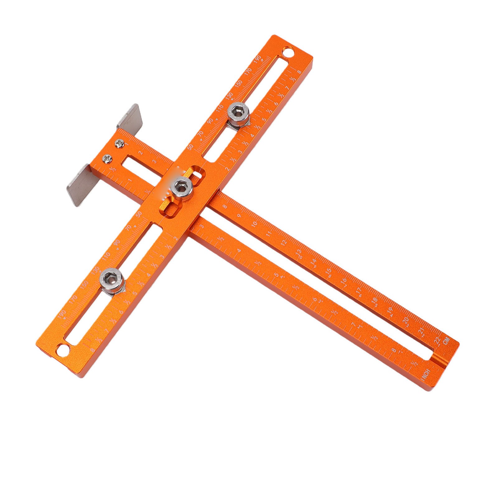 1-Cabinet Handle Drill Guide Metric Jig Woodworking Hole Punch Locator