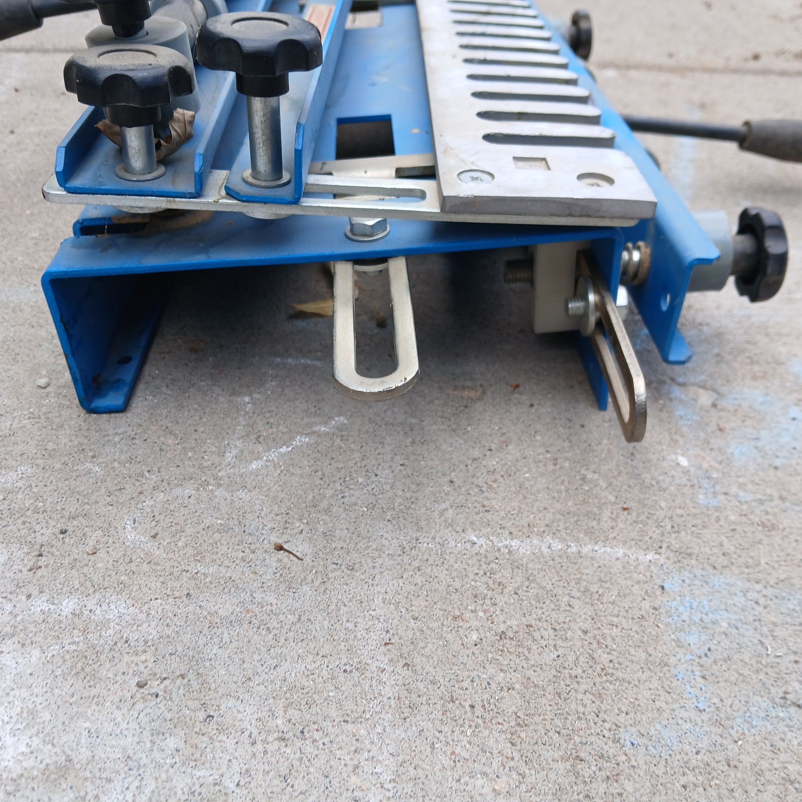Central Machinery Dovetail Fixture Jig Router Template Blue Vtg 20” 1/2″