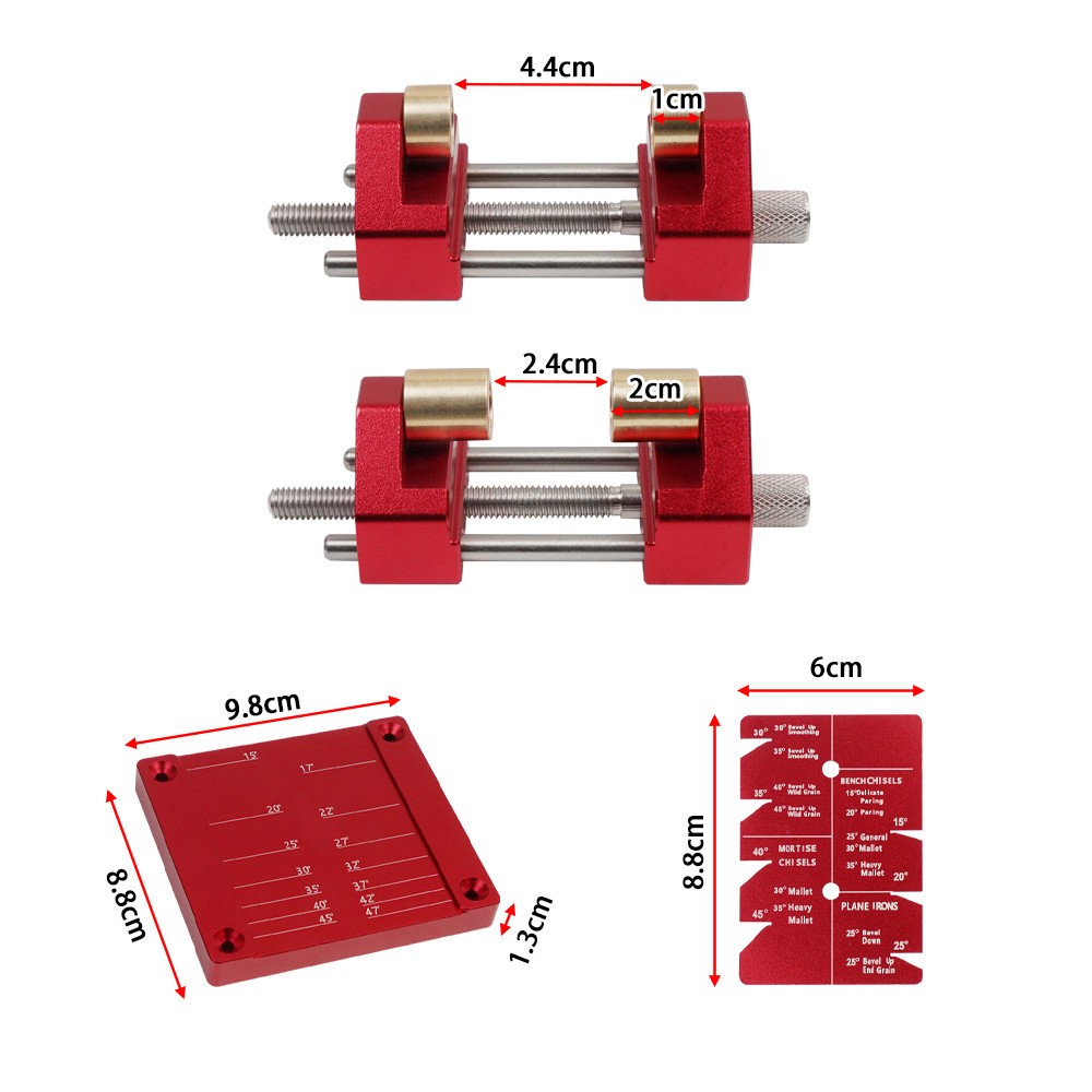 Precise Chisel Sharpening Jig Kit, Honing Guide System for Woodworking Chisels a