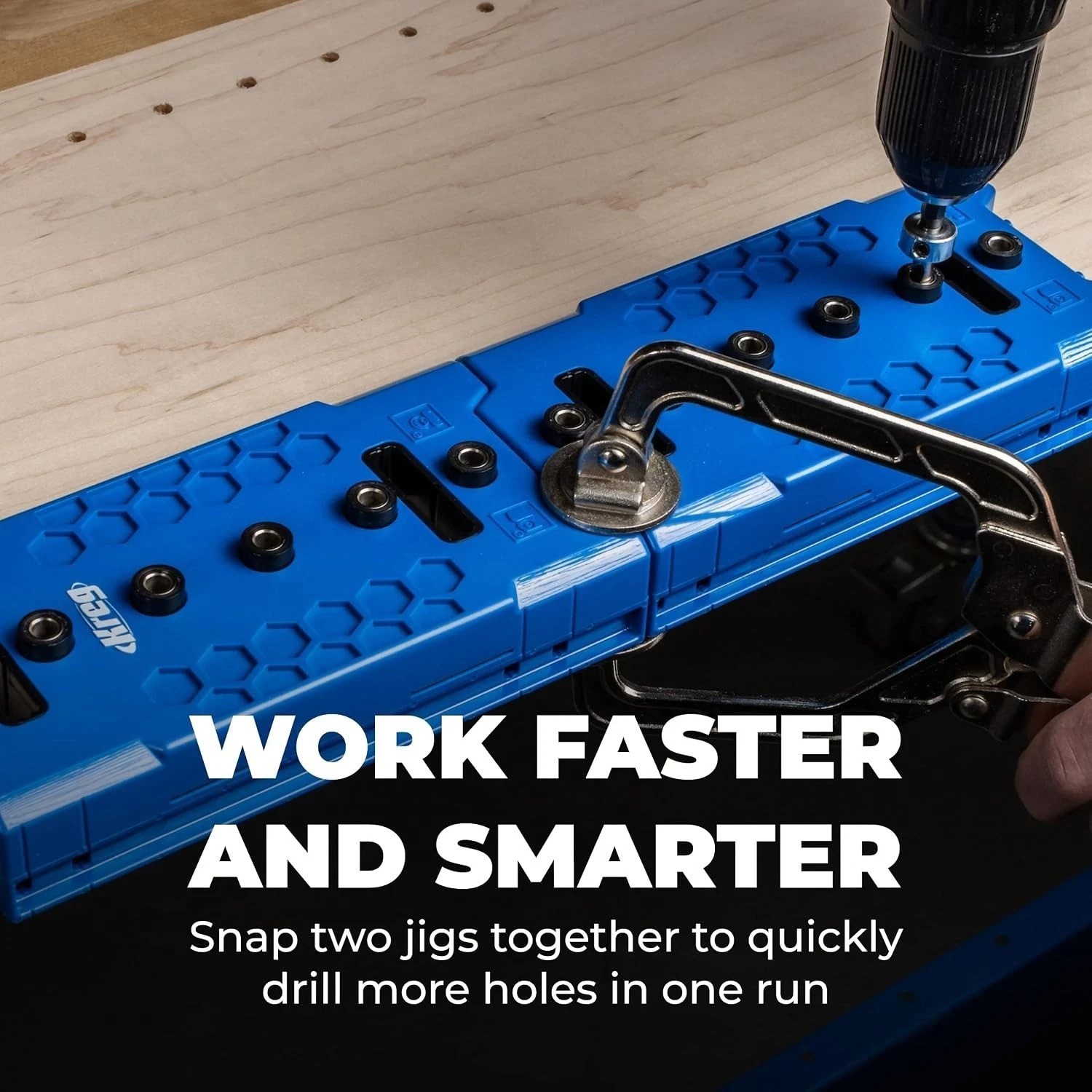 Adjustable Shelf Pin Jig 1/4 Inch – Edge-Aligned & Portable Tool for Woodworkers