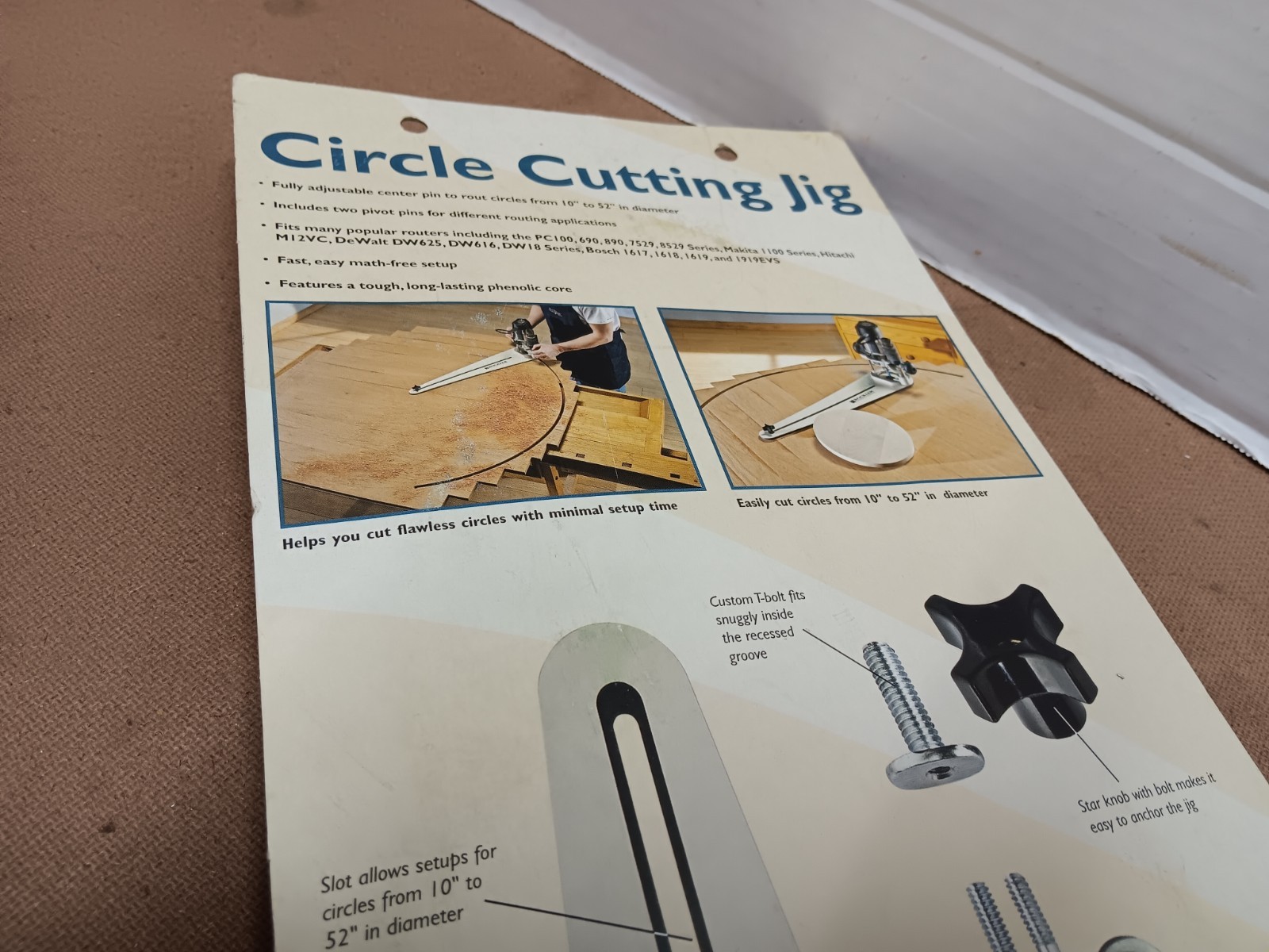 Rockler /Circle Cutting Jig for Routers New in package.