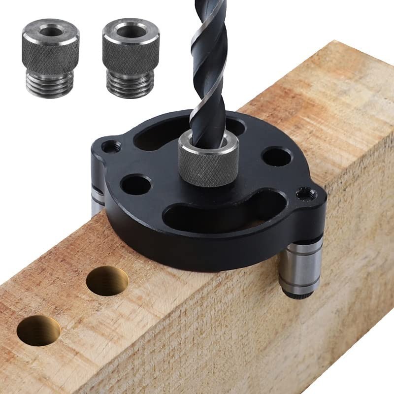 Self Centering Doweling Jig, Self Center Dowel Jig Handheld Drill Guide for Str