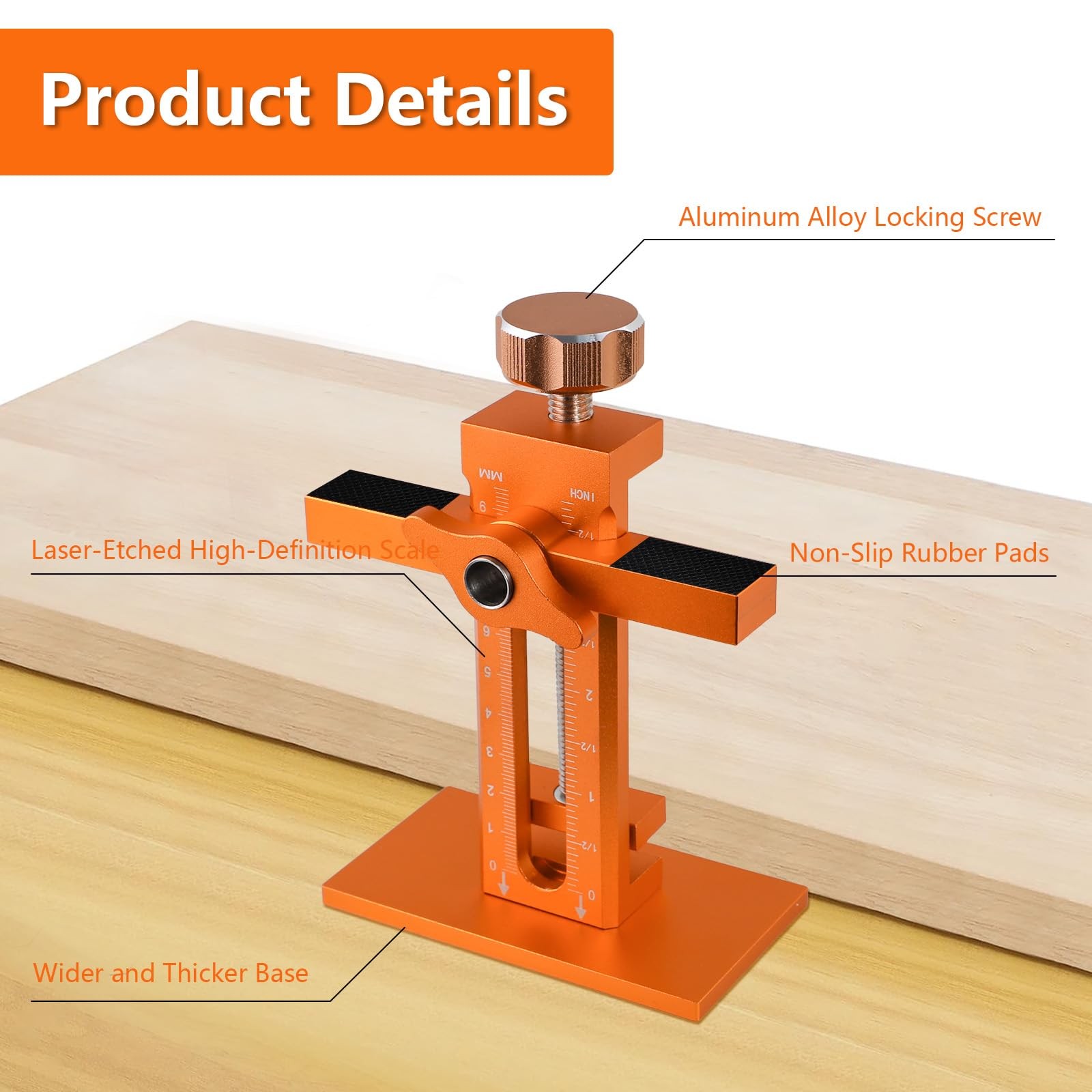 3in1 Adjustable Cabinet Door Mounting Jig Holder DIY Installation Tool