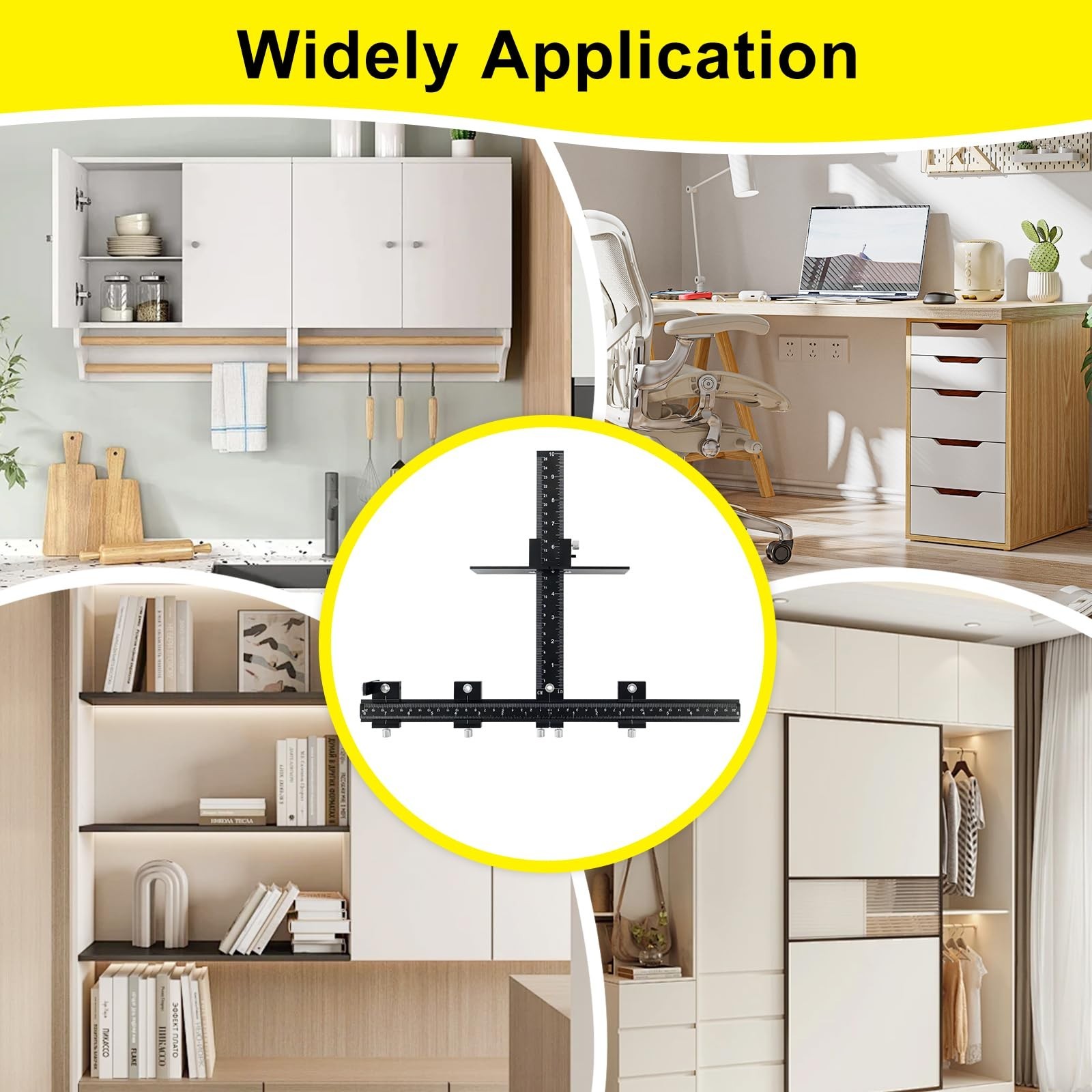 Aluminum Alloy Cabinet Hardware Jig – Precision Drilling Guide Tool for Handles