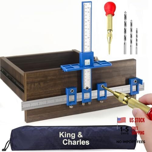 Cabinet Hardware Jig, Cabinet Handle Jig + Automatic Hole Punch + ORIGINAL-ABS