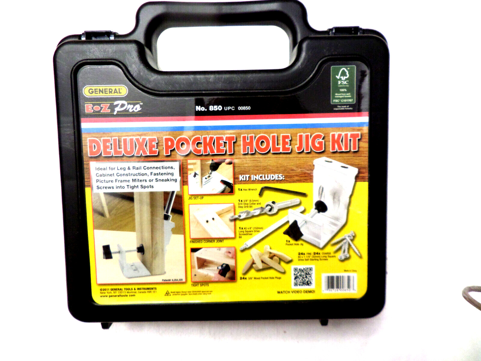 New General Tools No. 850 E Z Pro Pocket Hole Jig Kit, Free Shipping