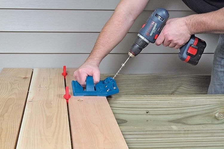 Deck Board Jig 12 Pcs Deck Spacer 1/4″ Red Deck Jig Spacer Rings