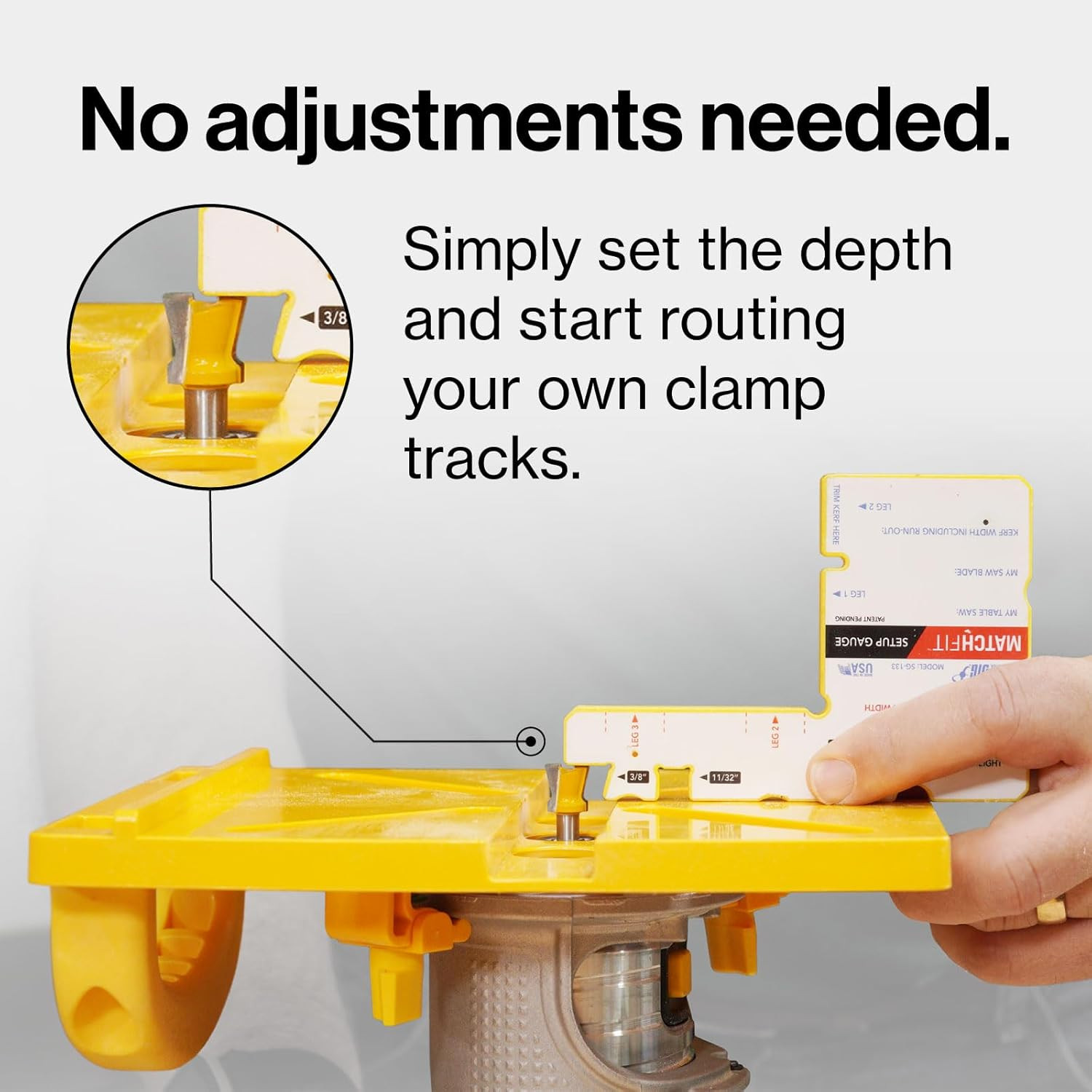 Matchfit Grid Router Guide, Woodworking Precision Tools for Dovetail Track, E…