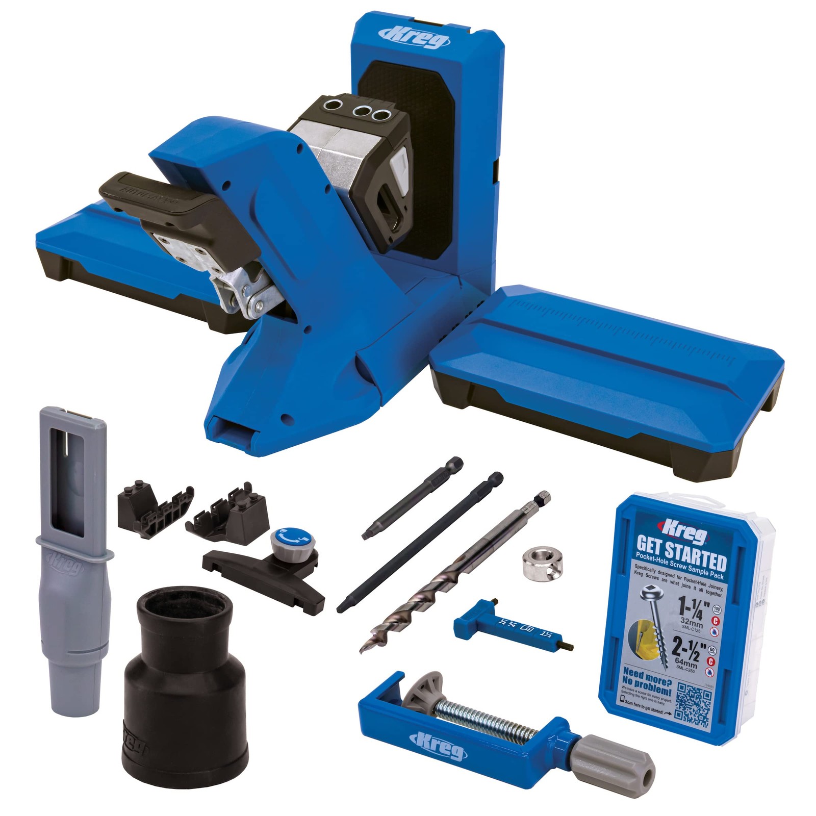 Kreg Tool KPHJ720PRO Pocket-Hole Jig 720PRO – Easy Clamping & Adjusting Blue
