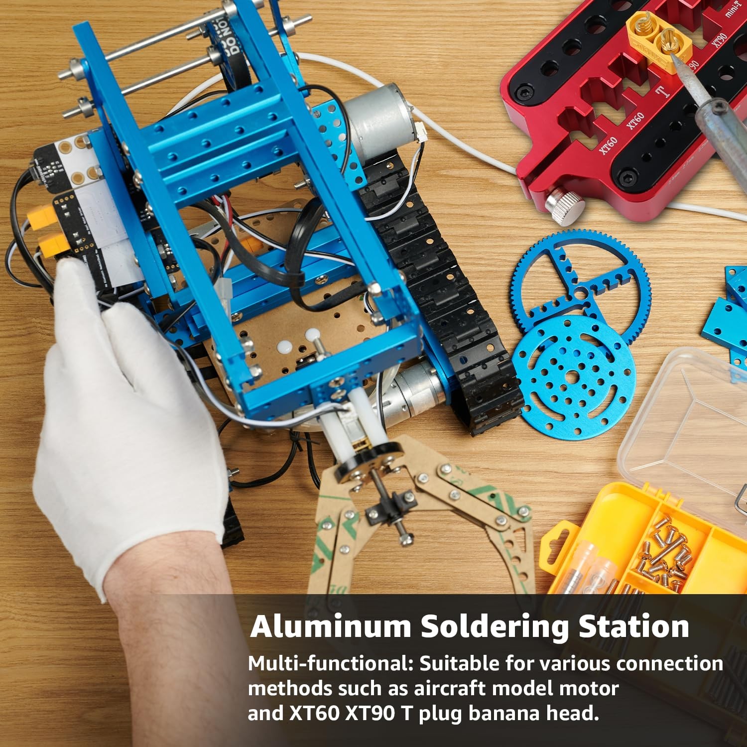 1 PCS Red Aluminum Welding Soldering Insulate Station Jig RC Tools For XT60