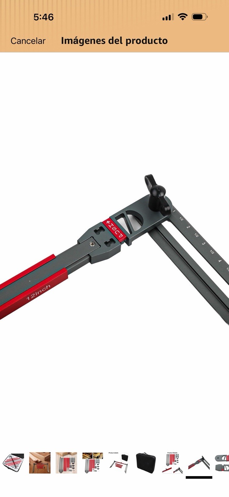 Vacumist Aluminum Alloy Adjustable Measuring Template Jig Set for Woodworking