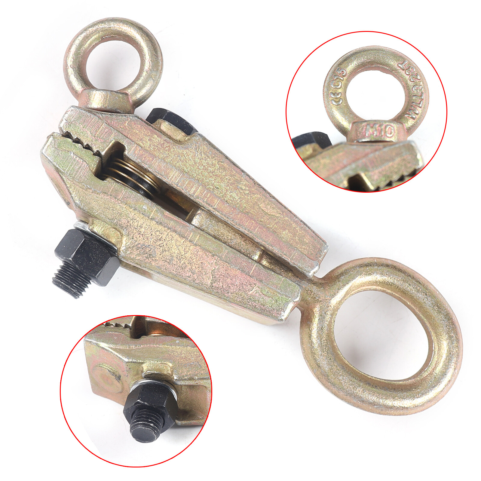 Auto Body Repair Pulling Fixture Pull Clamp Tool Self-Tightening Grip Frame Back