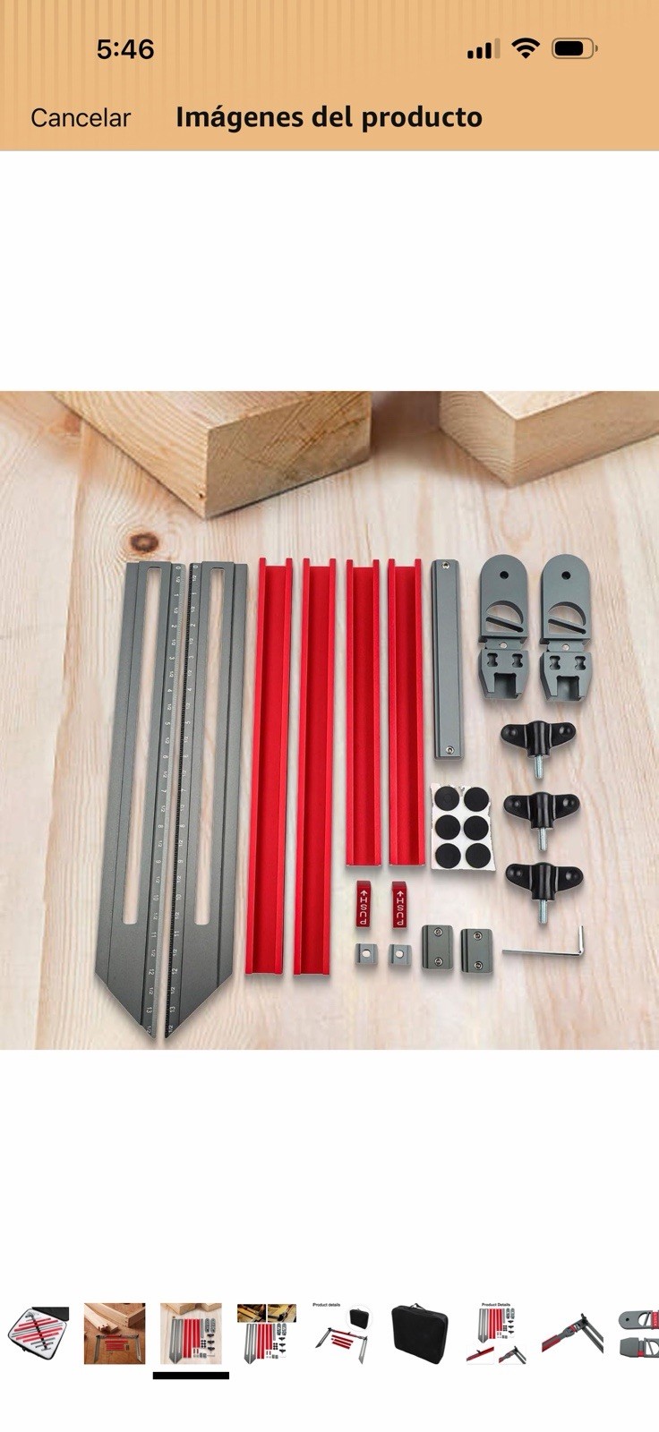 Vacumist Aluminum Alloy Adjustable Measuring Template Jig Set for Woodworking