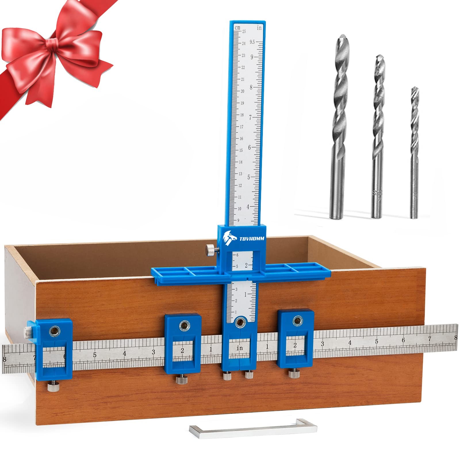 Cabinet Hardware Jig, Punch Locator Drill Guide,Wood Drilling Dowelling Guide fo
