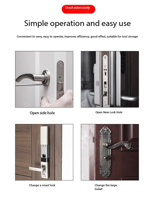 Solid Wood Door Drilling and Routing Machine Quick Lock Installation Tool