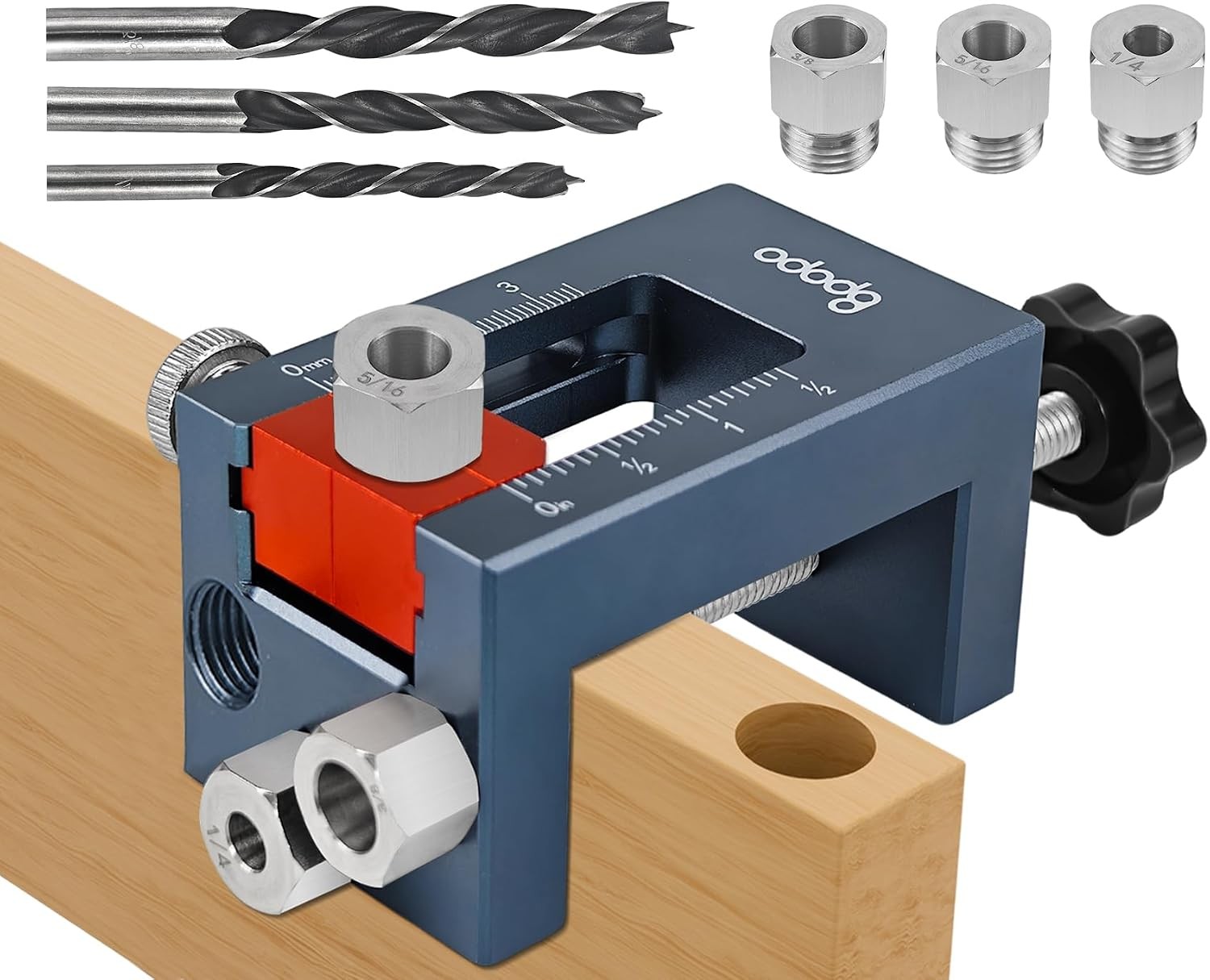 Self-Centering Doweling Jig Kit for Woodworking Adjustable Width Dowel Jig
