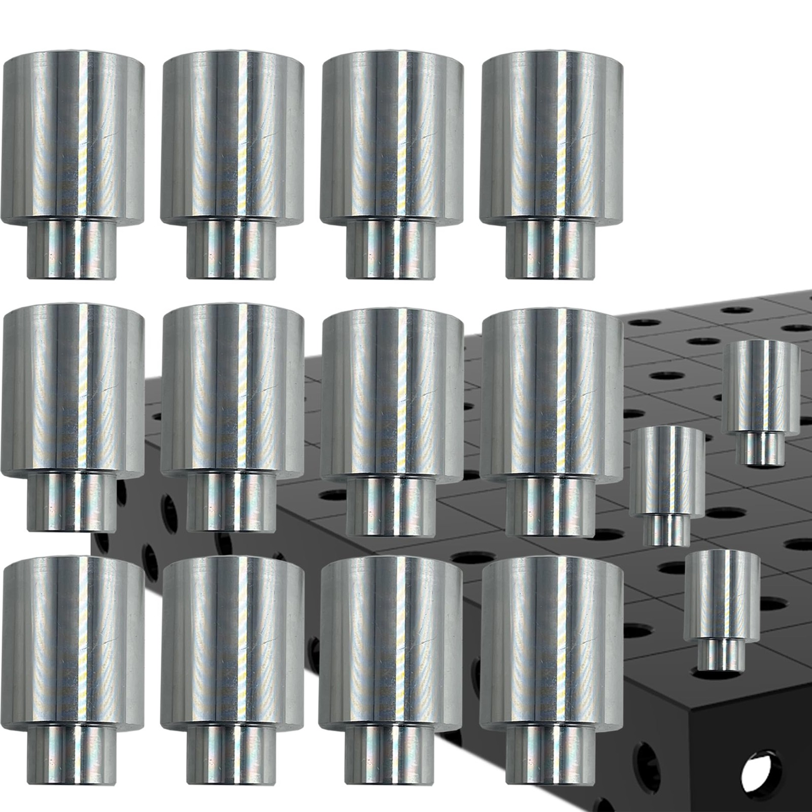 12 PCS Welding Table Fixture Pins 5/8x1x1.5 Inch Stop Alignment Aluminum