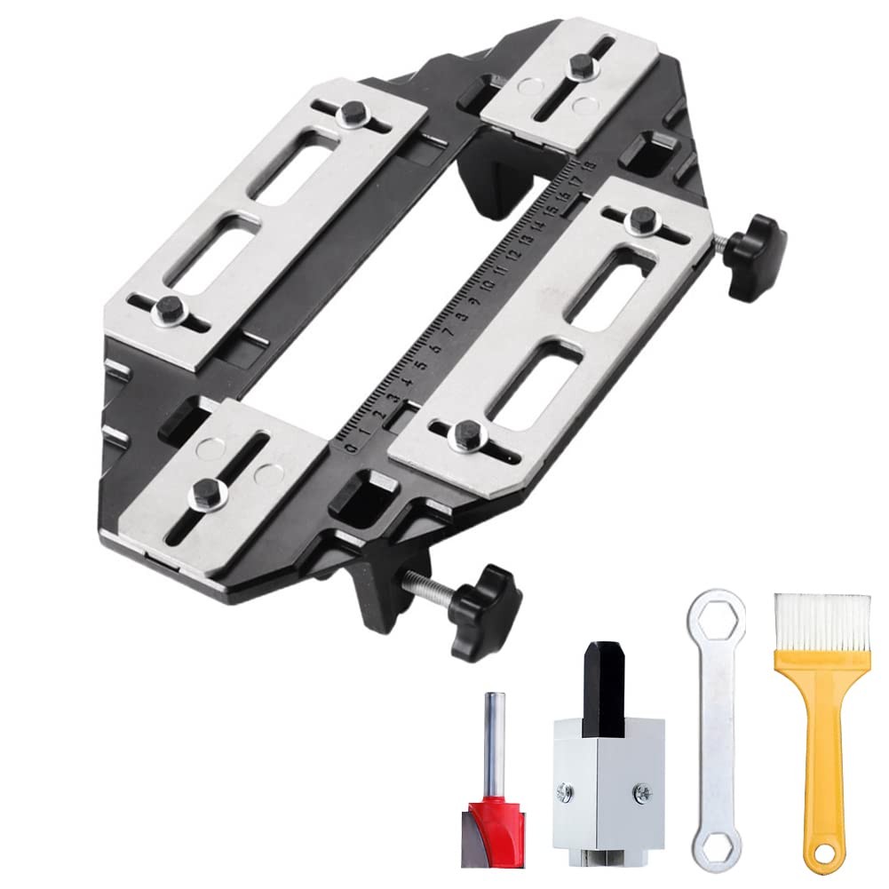 DUEBEL Aluminum Alloy Door Hinge Jig Woodworking Hole Opener Slotting…