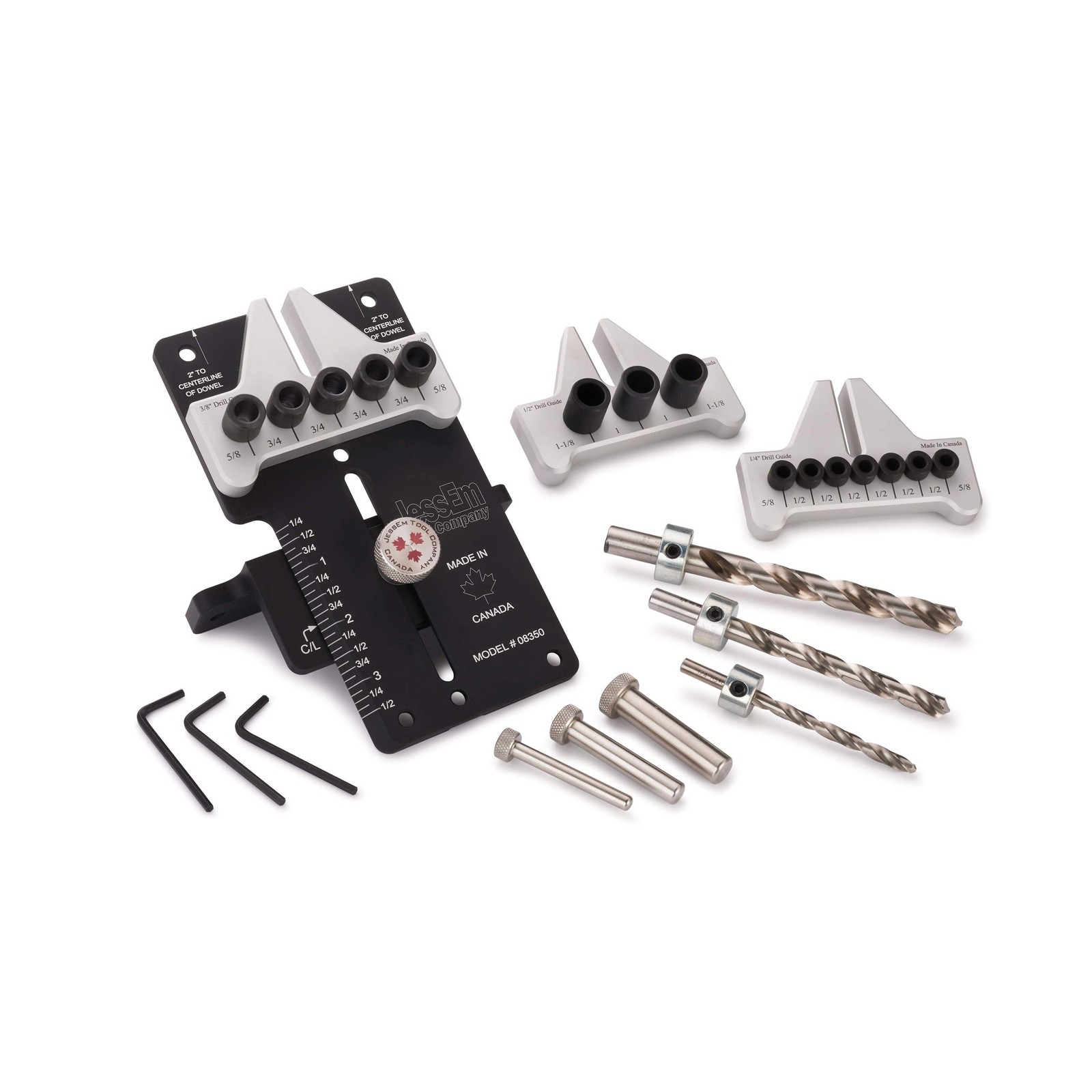 JessEm 08350MK Doweling Jig Master Kit, Dowel Jig for Woodworking Joinery | D…