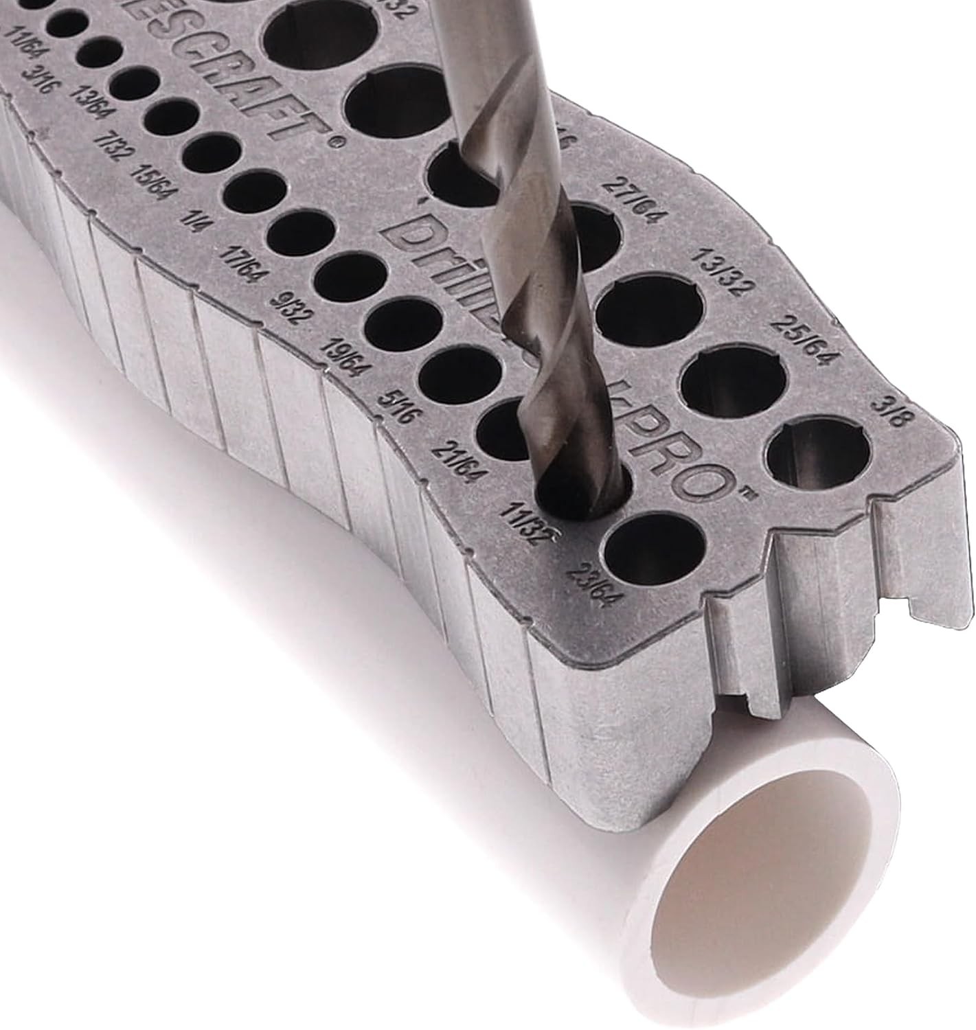 Milescraft 1307 Drill Block PRO All Metal 1/8 to 1/2