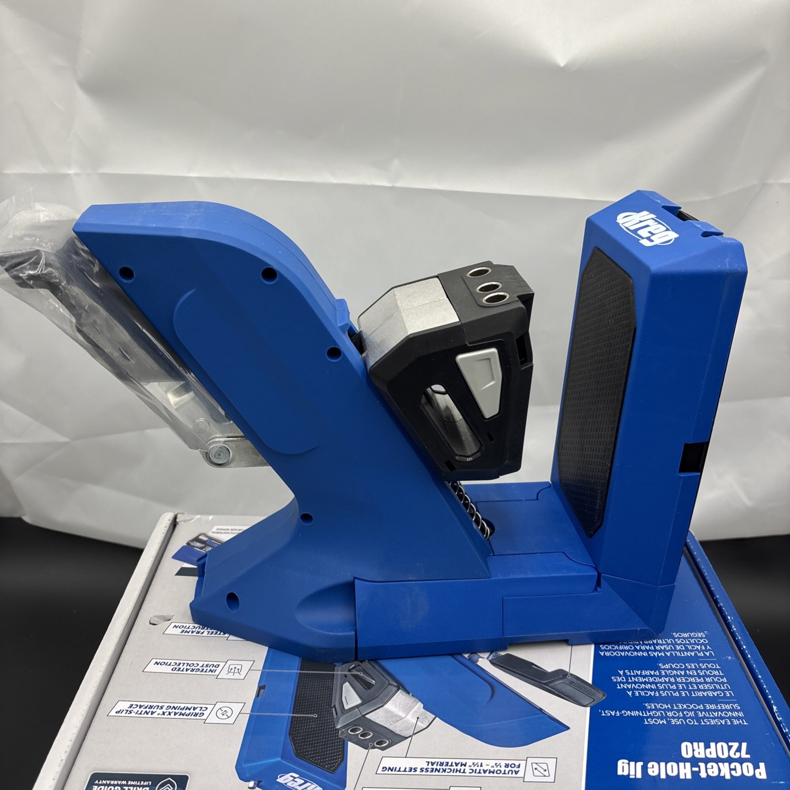 Kreg Tool KPHJ720PRO Pocket-Hole Jig 720PRO – Woodworking Tool – Easy Clamping