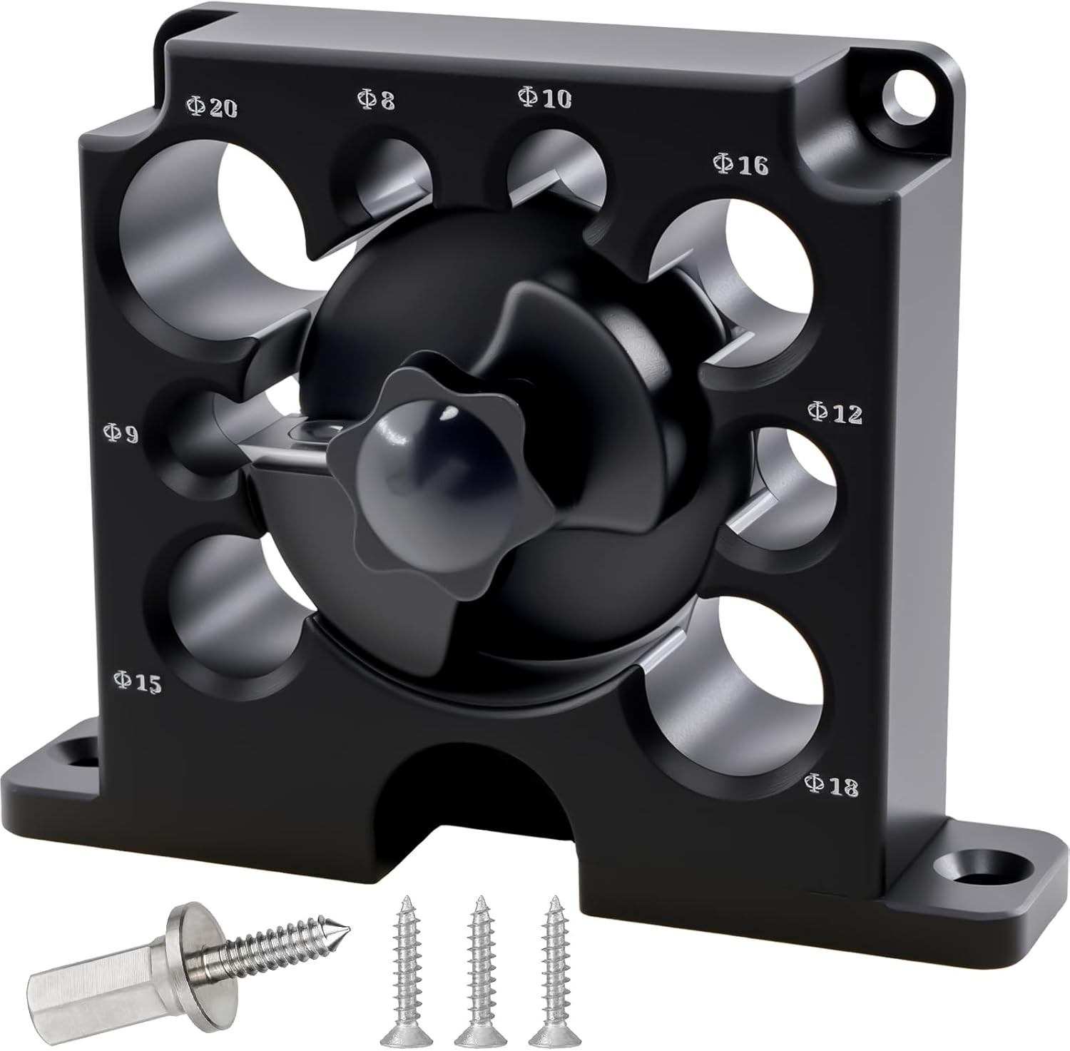 Dowel Maker Jig, 8-20Mm Adjustable Carbide Insert Woodworking round Rod Dowel Ji