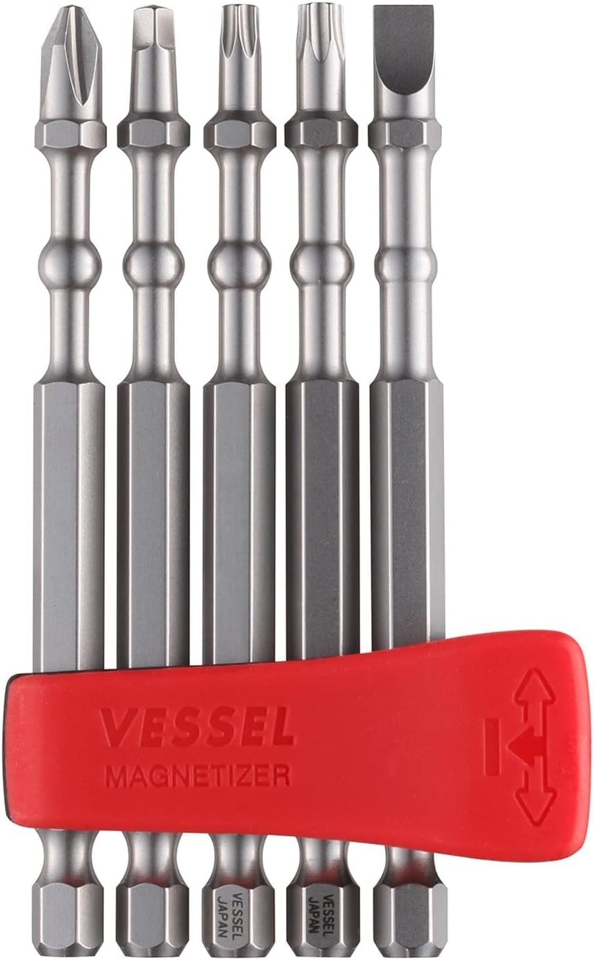 VESSEL IMAPCT BALL Torsion Bit with Mag Charge Holder 5PC. One Size, Factory