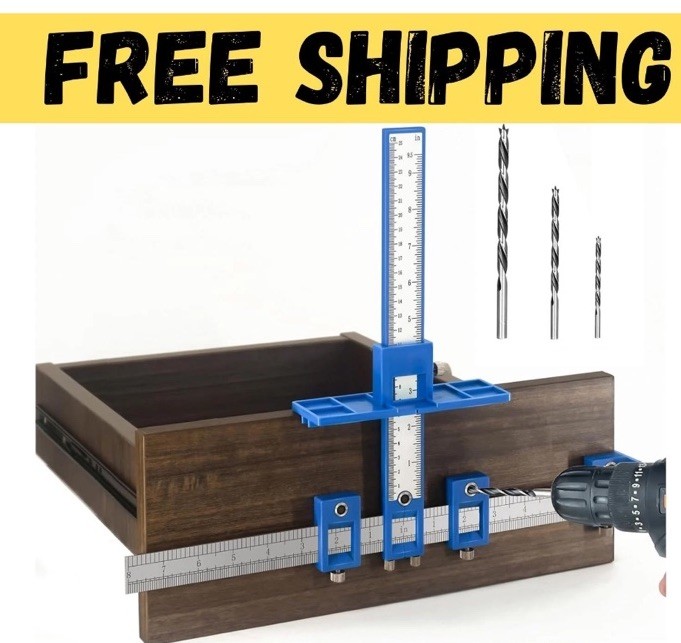 Cabinet Hardware Jig Drawer Pull Jig Template Tool Set USA
